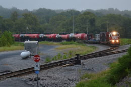 The NS Safety Train is led by NS GP38-2 #5642 south through Riverton Junction, VA on 8/31/2018.