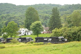 Norfolk Southern SD70 #2552 leading NS train 12R on 9/1/2018.