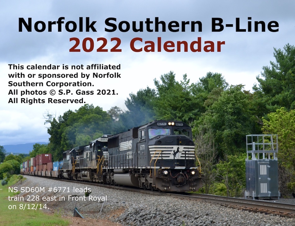 2022 NS BLine Calendars Available BLine Railfan
